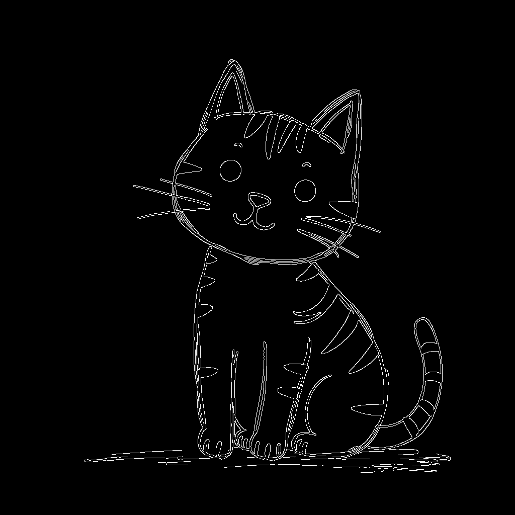 Cat Drawing Canny