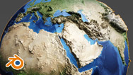 Blender Topographical Earth