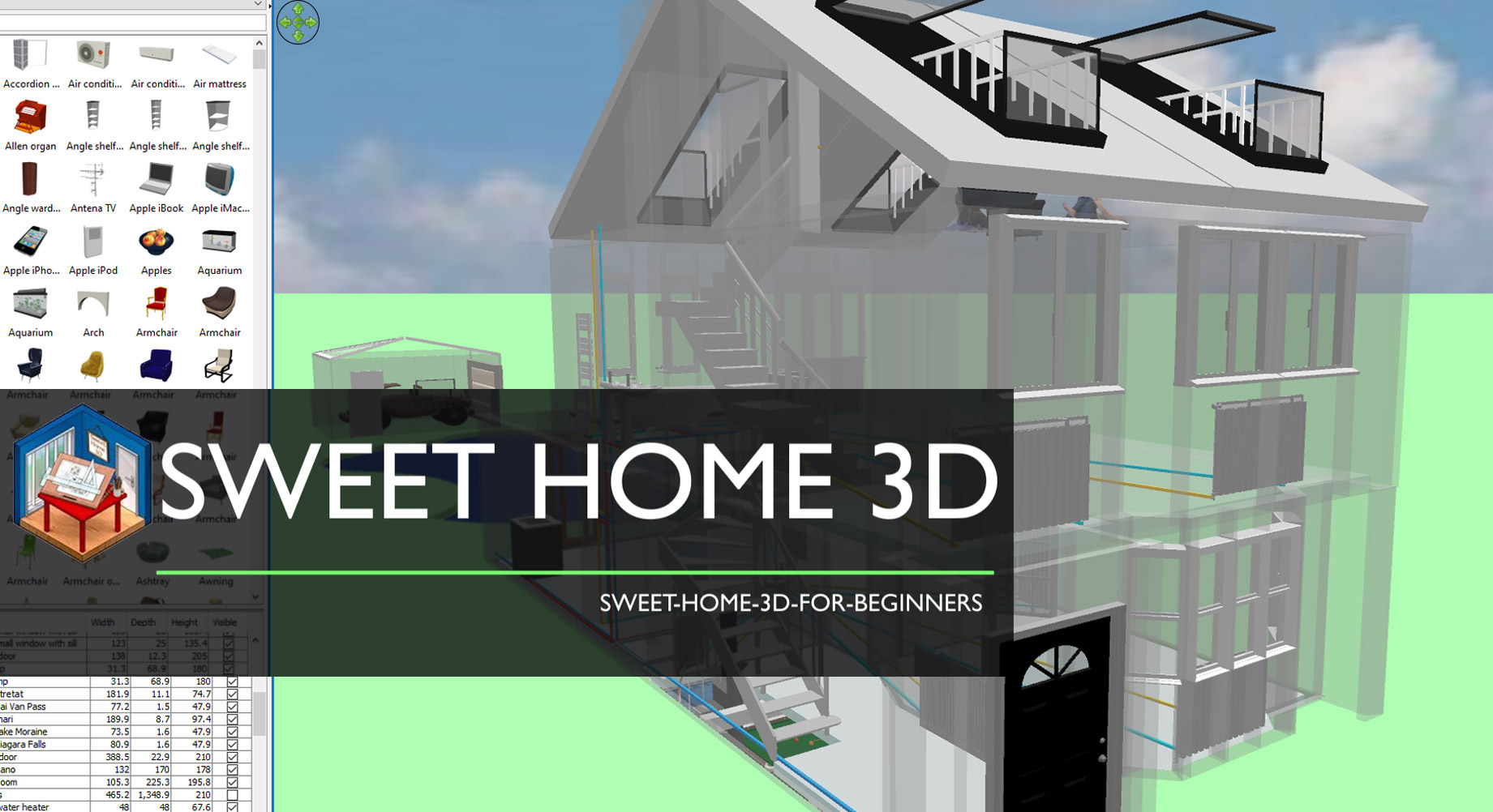 sweet home 3d foundation tutorial